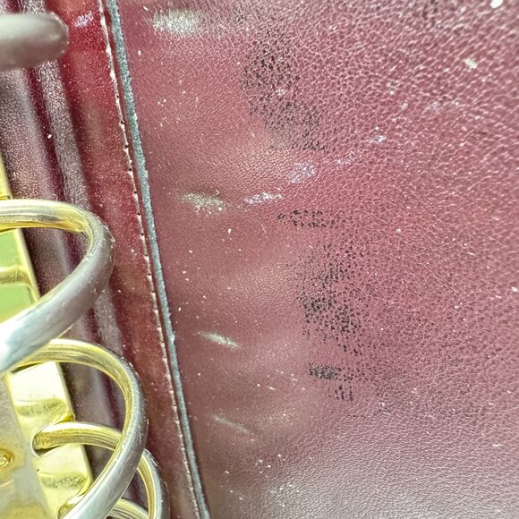 Franklin Quest Full Grain Aniline Leather Brown Planner Classic Sz 7 Ring Zipper - Picture 6 of 16